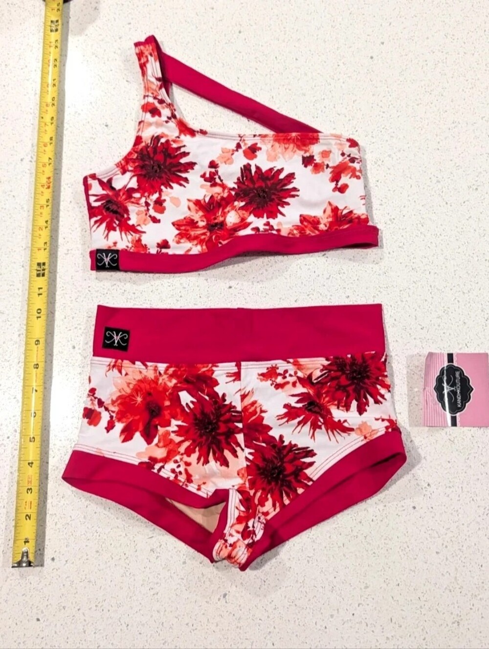NEW 2pc Set Kandi Kouture TXS X- Small 0/2 Pageant Dance Leotard Top & Briefs